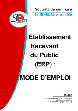 Sécurité du Gymnase: Mode d’Emploi + AI Chat & PDF