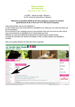 Webcams du Jardin des Chats: Chat IA & PDF