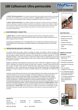 NuFlex 180 Calfeutrant: Chat IA & Téléchargement PDF