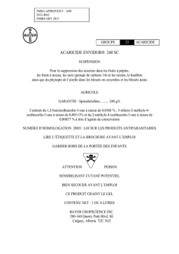 ENVIDOR 240 SC Acaricide: Chat IA & Téléchargement PDF
