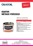 Ouator Nettoyant M&eacute;taux Pr&eacute;cieux: AI Chat &amp; PDF