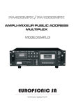 Europsonic PA 400MPX Manuel utilisateur