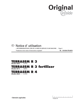 Pöttinger TERRASEM R3/R4: Manuel d'utilisation + IA