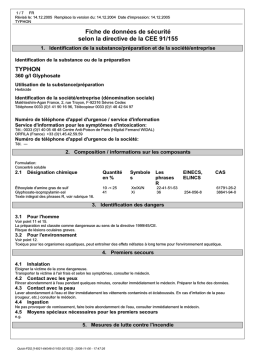 Makhteshim-Agan Typhon Manuel utilisateur