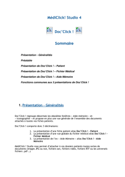 MédiClick Studio : Guide Doc'Click avec IA et  PDF