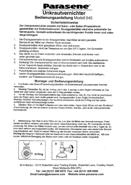 Manuel d'utilisation Parasene 540 & 550 + Chat IA