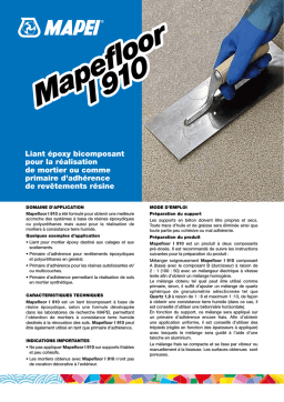 Mapei Mapefloor I 910 Manuel utilisateur