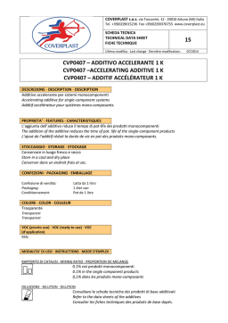 CVP0407 Additif Accélérateur | Chat IA & PDF