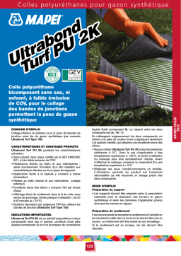 Mapei Ultrabond Turf PU 2K Manuel utilisateur