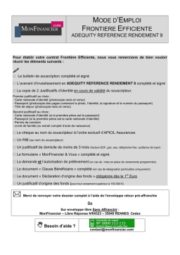 Frontière Efficiente: Mode d'emploi | AI Chat & PDF Access