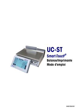 Mettler Toledo UC-ST SmartTouch Manuel utilisateur