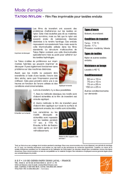 Tatoo Nylon Film Flex : Mode d'emploi avec IA