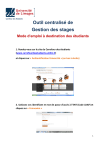 Gestion des stages: Mode d'emploi + AI Chat PDF