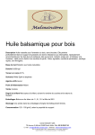 Huile Balsamique pour Bois : Chat IA &amp; PDF