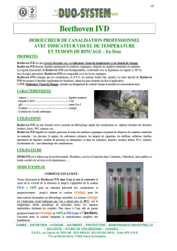 Fiche technique IVD Déboucheur + Chat IA & PDF