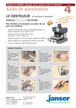 Machine à denteler Janser: Assistance IA et PDF