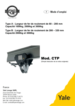 Yale CTP Chariot Griffe Manuel d'Utilisation + IA Chat
