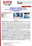 D.A.C.D STARFLEX CRISTAL Manuel utilisateur