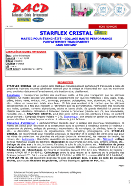 STARFLEX CRISTAL : Fiche Technique + AI Chat & PDF