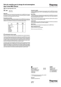 Thermo Scientific MGC Clinical Manuel utilisateur