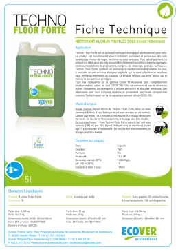 Ecover Techno Floor Forte : Fiche technique | IA