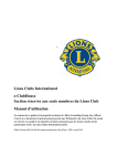 Lions Clubs International e-ClubHouse Manuel utilisateur