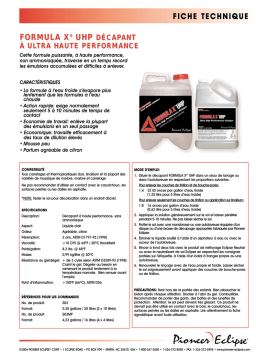 Formula X UHP Décapant: Chat IA et Téléchargement PDF