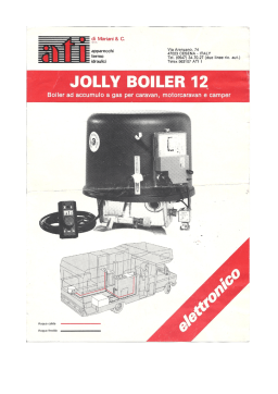 ATI JOLLY BOILER 12 ELECTRONIQUE Manuel utilisateur