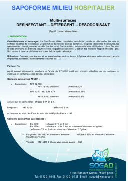Sapoforme Milieu Hospitalier: Chat IA & Téléchargement PDF