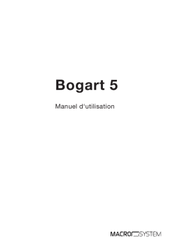 MacroSystem Bogart SE 5 Manuel utilisateur