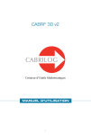 Cabri 3D v2 : Manuel d'utilisation + AI Chat &amp; PDF