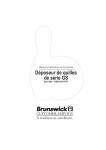 Brunswick GS Manuel utilisateur