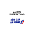 Air France Manuel d'op&eacute;ration Mode d'emploi