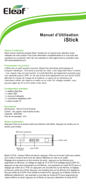 Eleaf iStick : Manuel d'utilisation | Chat IA & PDF