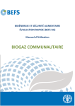 FAO biogaz Manuel utilisateur