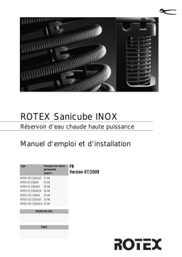 Rotex SCS 538/16/0 Manuel utilisateur