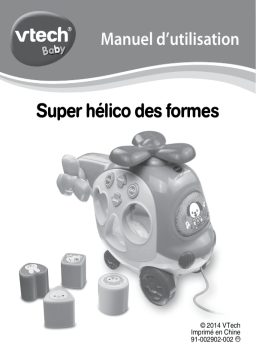 VTech Super hélico des formes Manuel utilisateur