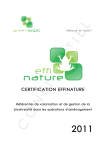 GREENLOGIC EFFINATURE Manuel utilisateur