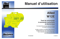 Allied W12E Manuel utilisateur