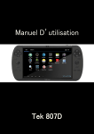 Tekniser 807D Tablette de jeu: Manuel d'utilisation + IA FAQ