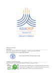 AquaCrop Manuel d'Utilisation | AI Chat &amp; PDF