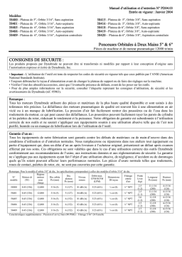 Dynabrade Ponceuses Orbitales: Aide IA et PDF
