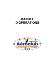 A&eacute;roclub de Compi&egrave;gne Margny Manuel d'exploitation Mode d'emploi