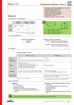 LA TOULOUSAINE MURAX 110 Manuel utilisateur