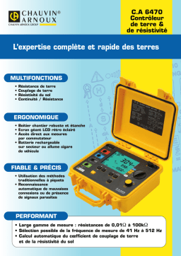 Chauvin Arnoux C.A 6470 : AI Chat & PDF Access