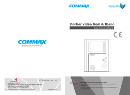 COMMAX DPV-4LHG, DPV-4LHB : Manuel d'Utilisation + IA