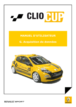 Manuel Clio Cup 2006: Acquisition de données + Chat IA