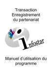 INFOSTAR Enregistrement du partenariat Manuel utilisateur