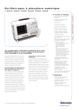 Tektronix TDS3000B TDS3052B Manuel utilisateur