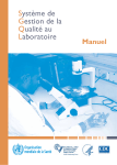 Manuel Syst&egrave;me Gestion Qualit&eacute; Laboratoire: IA &amp; PDF